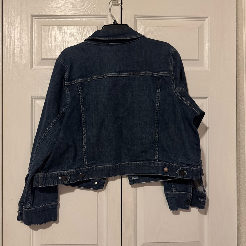 Universal Standard Dark Blue Jean Jacket - Picture 2 of 4